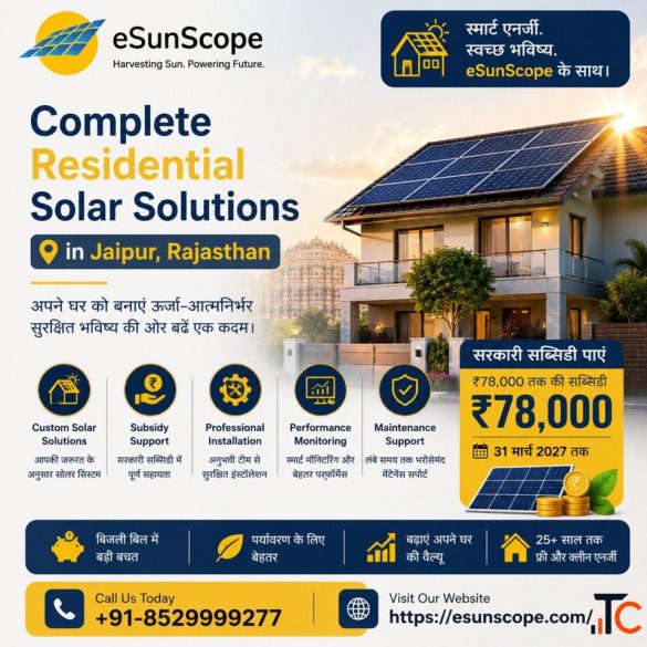 Complete Residential Solar Solutions in Jaipur with eSunScope Solar