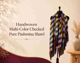 Handwoven Multi-Color Checked Pure Pashmina Shawl