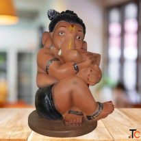 Gajanan Murti Idol Showpiece for Home Decor Elegant Lord Ganesha Statue DNA eStore
