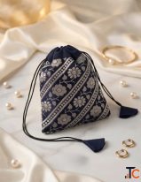 Heritage Floral Potli - Premium Handcrafted Designer Potli Bag for Weddings Festive Celebrations