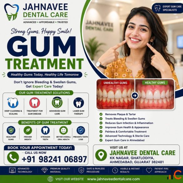 Painless Gum Treatment in Ahmadabad Jahnavee Dental Care