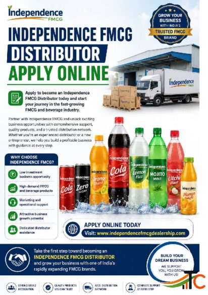 Call 7217324989 Independence fmcg franchise Apply Online