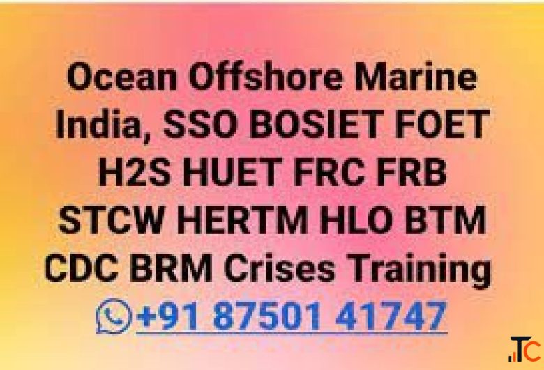 BOSIET HUET FRB BRM Engine Room Resource Management Training Institute In New Delhi