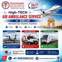 Panchmukhi Hi Tech Air Ambulance in Delhi - Continuous Patient Monitoring