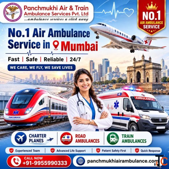 Panchmukhi ICU Air Ambulance in Mumbai- Fast Intercity Transfer without complications