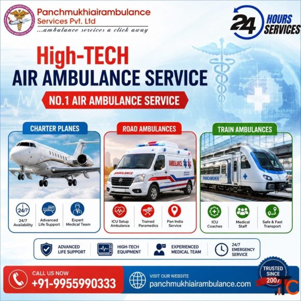 Panchmukhi Low Cost Air Ambulance in Chennai- Specialized Medical Equipment for your comfort