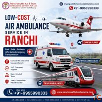 Panchmukhi Affordable Air Ambulance in Ranchi- Long-Distance Medical Transfer with comfort