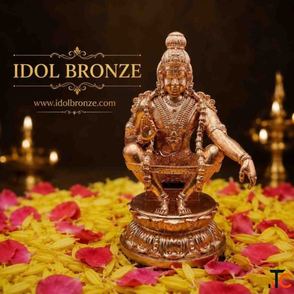 Ayyappan Bronze Idol for Home Temple