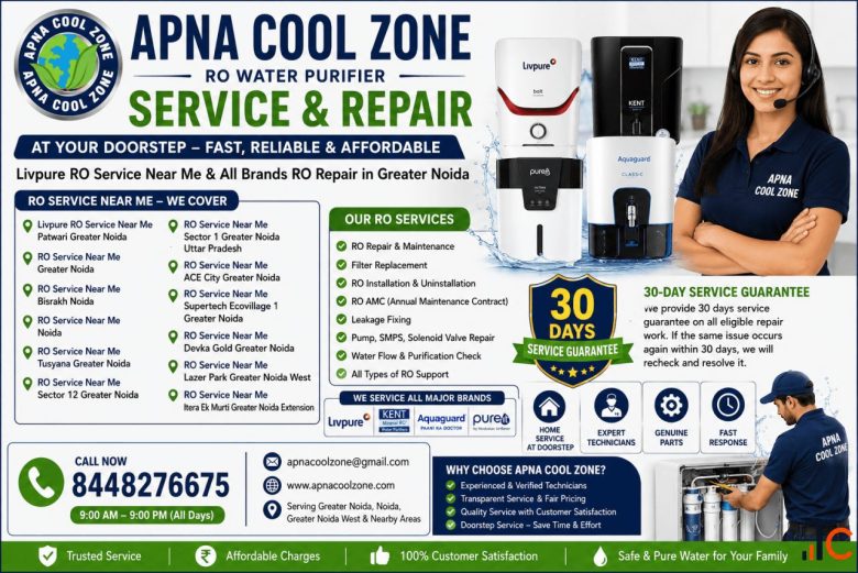 Livpure RO Service Near Me RO Water Purifier Repair in Greater Noida - APNA COOL ZONE