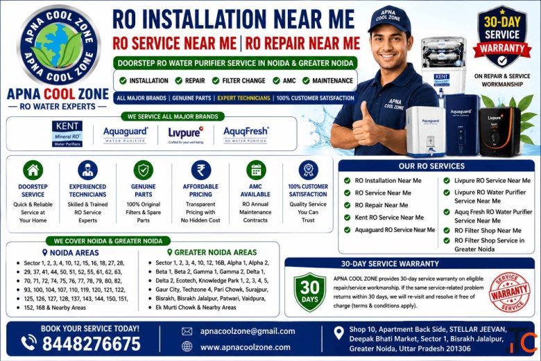 RO Installation Near Me RO Service Near Me RO Repair Near Me - APNA COOL ZONE Greater Noida
