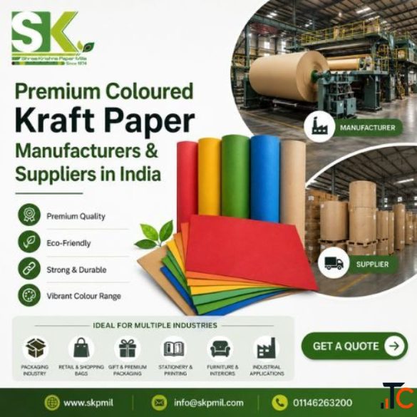 Coloured Kraft Paper Manufacturers Suppliers in India