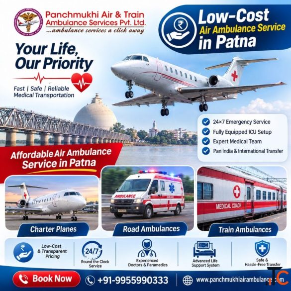 Panchmukhi Air Ambulance in Patna Prioritizes Comfort and Safety when Transferring Patients