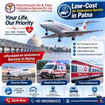 Panchmukhi Air Ambulance in Patna Prioritizes Comfort and Safety when Transferring Patients