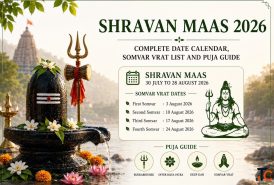 Shravan Maas 2026 Complete Date Calendar Somvar Vrat List and Puja Guide