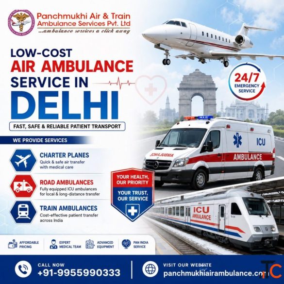Panchmukhi Air Ambulance in Delhi Is Responsible For Arranging a Risk-Free Transfer