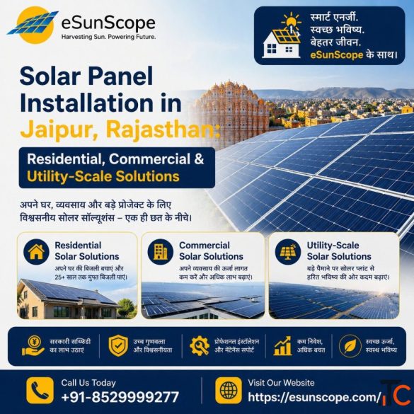 Solar Panel Installation in Jaipur Residential Commercial Utility-Scale Solutions