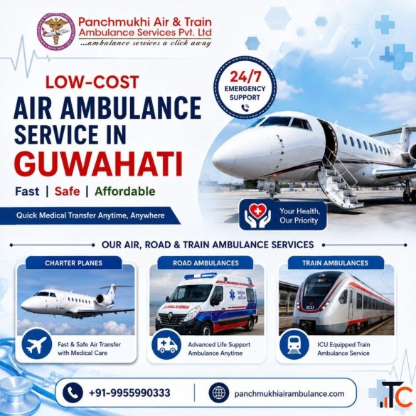 Panchmukhi Air Ambulance in Guwahati Is Available 247 with Its Premier Service