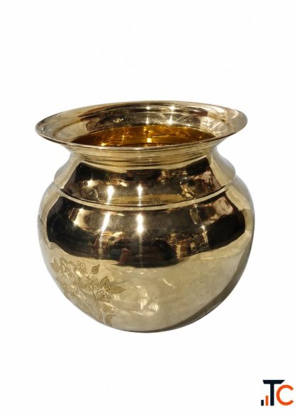 Pure Brass Kalash Traditional Religious Pooja Vessel