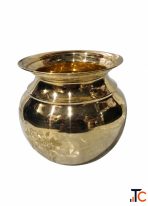Pure Brass Kalash Traditional Religious Pooja Vessel