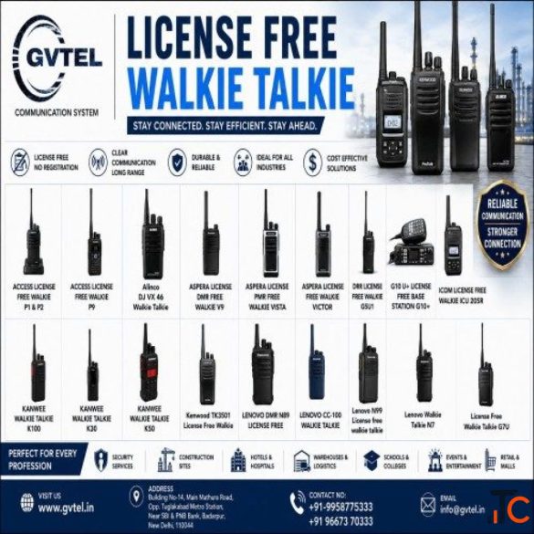 Affordable License Free Walkie Talkie Gvtel Communication System