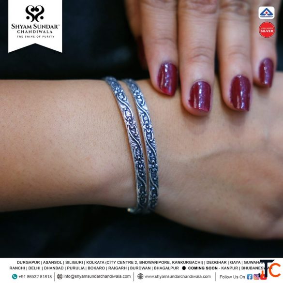 Silver Bangles Best Silver Showroom in Kankurgachi Premium Collections