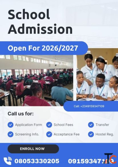 College of Nursing Sciences Federal Neuropsychiatric Hospital Yaba Lagos state 2026-2027 ADMISSION F