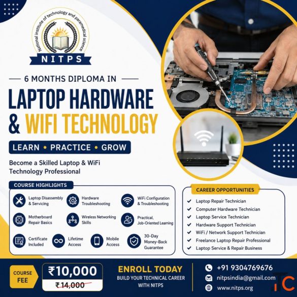 Diploma in Laptop Hardware WiFi Technology - 6 Months
