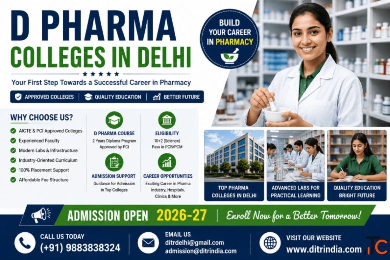 D Pharma Colleges in Delhi - Course Admission Information