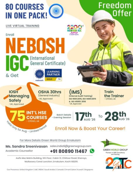NEBOSH IGC Course in Kochi - Green World Group