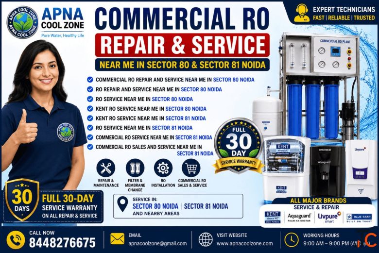Commercial RO Repair and Service Near Me in Sector 80 Noida - APNA COOL ZONE