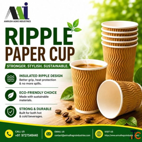 Disposable Ripple Paper Cups Manufacturer for Businesses