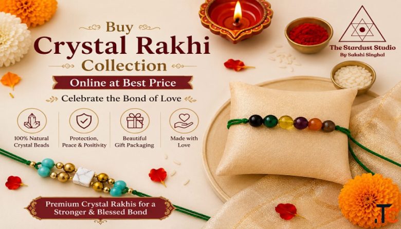 Buy Crystal Rakhi Collection Online at Best Price The Stardust Studio