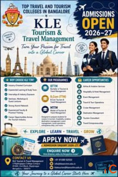 Top Travel and Tourism Colleges in Bangalore Admissions Open 2026-27