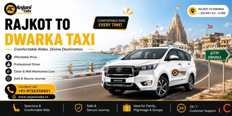Rajkot to Dwarka Taxi for Comfortable Travel