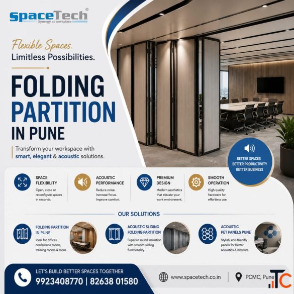 Folding Partition in Pune - SpaceTech Interior Systems Pvt. Ltd.