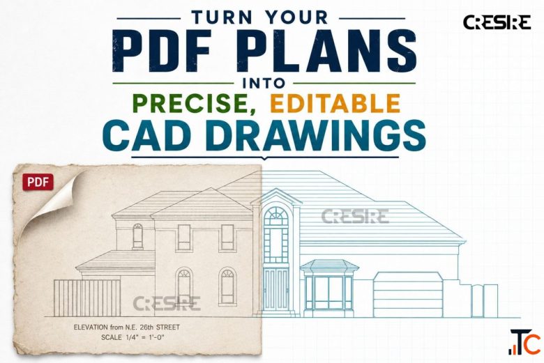 Turn Your PDF Plans into Precise Editable CAD Drawings