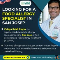 Looking for a Food Allergy Specialist in San Jose IAFA Ayurveda