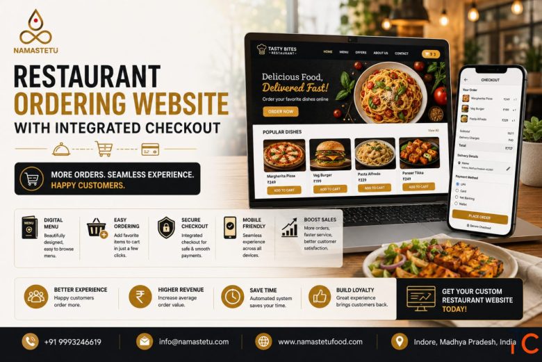 Restaurant Ordering Website With Integrated Checkout