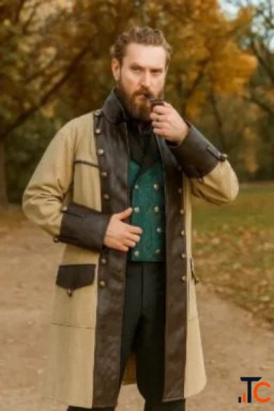 Steampunk Trench Coats for Men Victorian Steampunk Coats