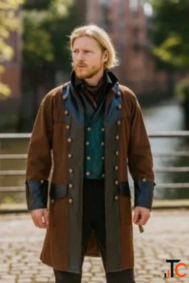Steampunk Trench Coats for Men Victorian Steampunk Coats