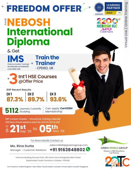 Advance Your HSE Career with NEBOSH IDIP in Kolkata