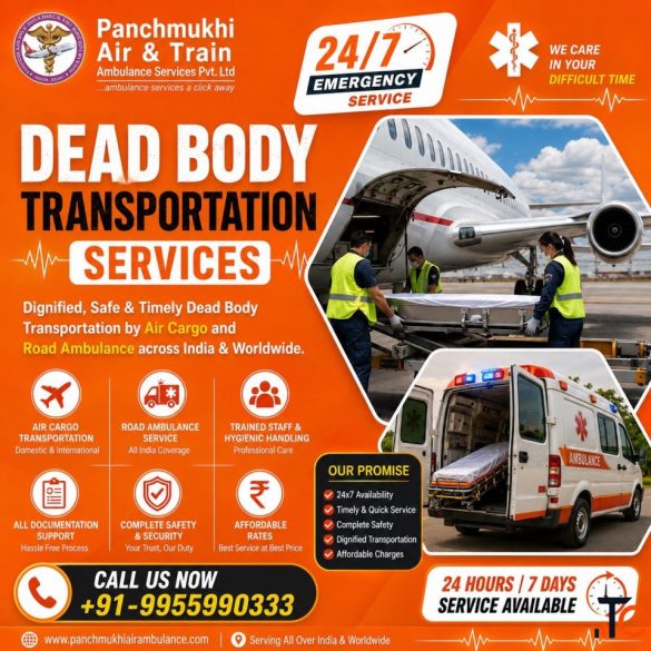 Panchmukhi Dead Body Transfer in Varanasi- Professional Corpse Transfer support with ice box