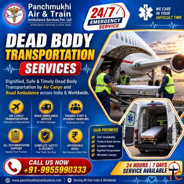 Panchmukhi Body Freezer Box Transportation in Vellore- a fully equipped mortuary ambulance