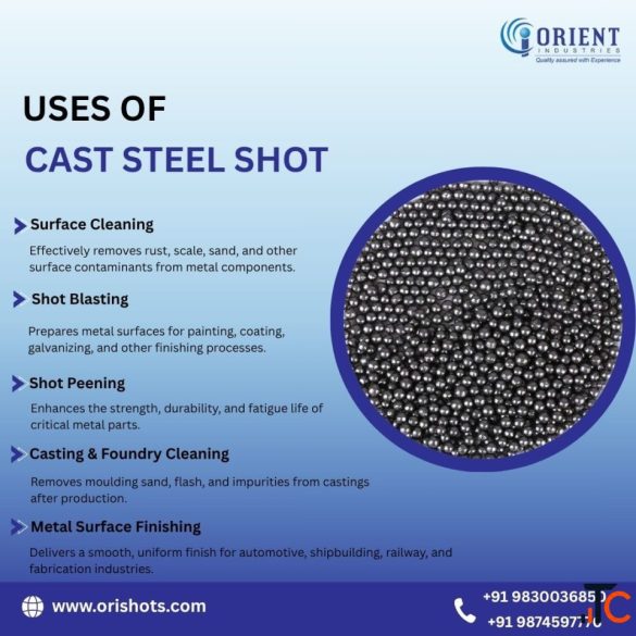 High-Performance Steel Shot for Cleaning Rust Removal Orient Industries