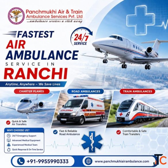 Panchmukhi Air Ambulance in Ranchi Is Known For Its Seamless Medical Transport during Emergencies