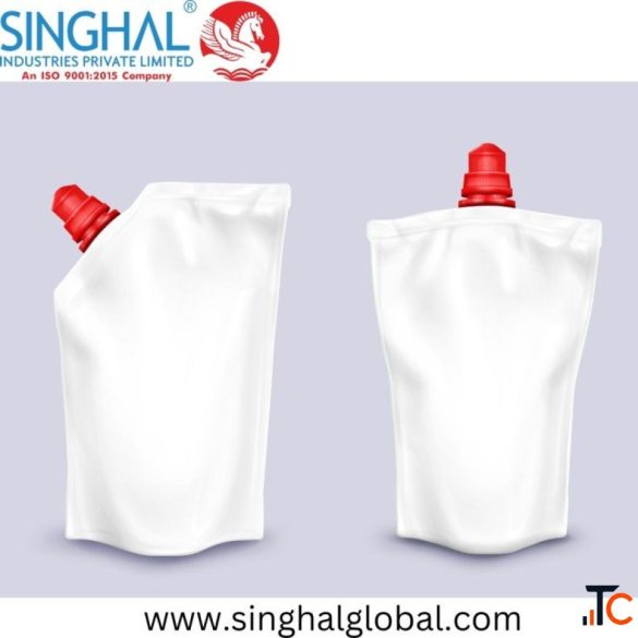 Portable Liquid Product Storage With Spout Pouch
