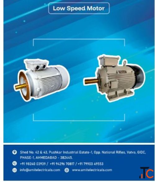 Heavy Duty Low Speed Motor for Industrial Applications Ahmedabad Atlas Electrical