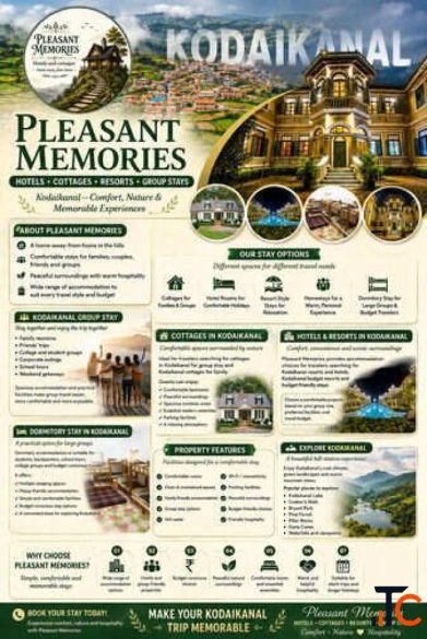 Book the Best Budget Hotels in Kodaikanal Pleasant Memories