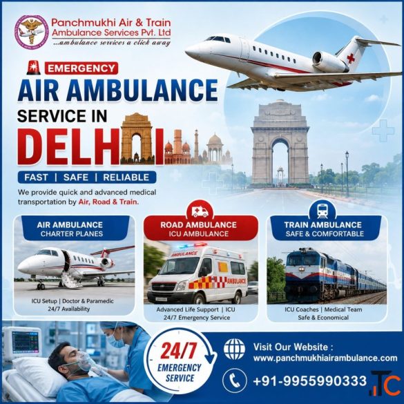 Panchmukhi Air Ambulance in Delhi Has a History of Providing Genuine Patient Service