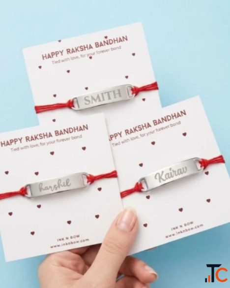 Buy Inknbow Personalized Signature Metal Rakhi for Special Rakhi Bonds